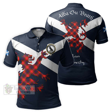 Abernethy Tartan Lion Rampant Polo Shirt Proudly Display Your Heritage with Alba Gu Brath and Clan Name Kid - Tartan Vibes Clothing