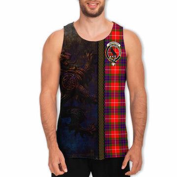 Abernethy Tartan Family Crest Men's Tank Top Alba Gu Brath Be Brave Lion Ancient Style