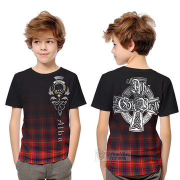 Abernethy Tartan Kid T-Shirt Featuring Alba Gu Brath Family Crest Celtic Inspired Youth XL Size14 - Tartan Vibes Clothing