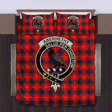 Abernethy Tartan Quilt Bed Set with Family Crest Twin - Tartan Vibes Clothing