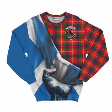 Abernethy Tartan Sweatshirt with Family Crest Scotland Patriotic Style Unisex - Tartan Vibes Clothing