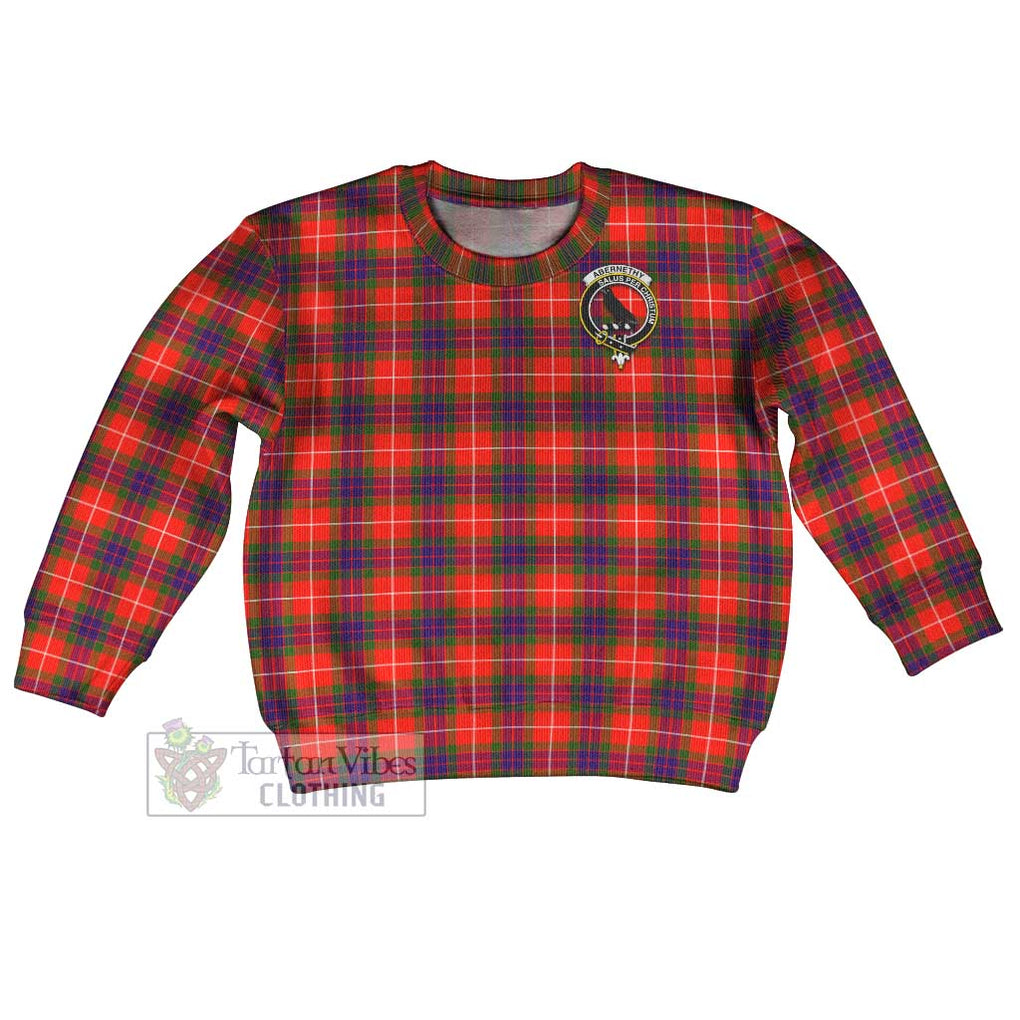 Tartan Vibes Clothing Abernethy Tartan Kid Ugly Sweater with Family Crest