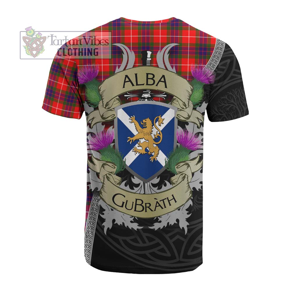 Abernethy Tartan Family Crest Cotton T-shirt Lion Rampant Royal Thistle Shield Celtic Inspired - Tartan Vibes Clothing