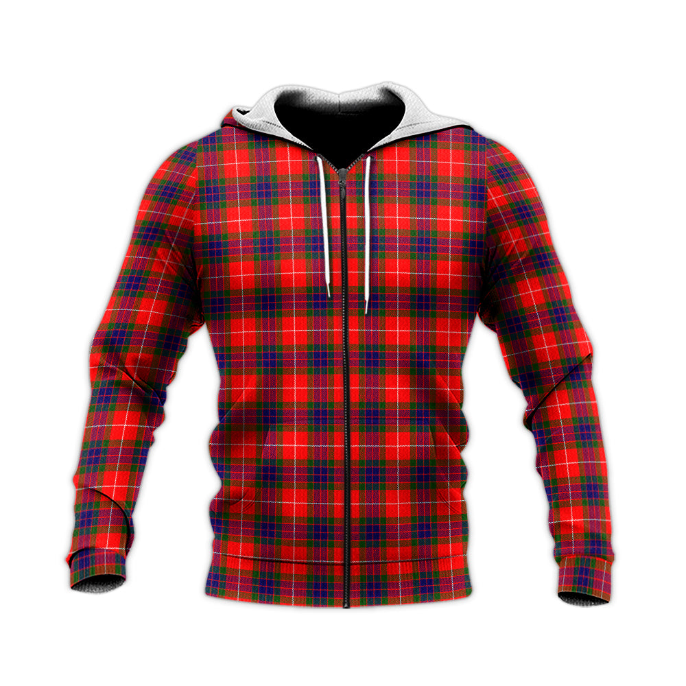 Abernethy Tartan Knitted Hoodie Unisex Knitted Zip Hoodie - Tartanvibesclothing