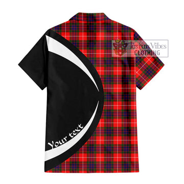 Abernethy Tartan Hawaiian Shirt with Family Crest Circle Style - Tartan Vibes Clothing