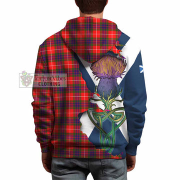 Tartan Vibes Clothing Abernethy Tartan Family Crest Hoodie Scottish Thistle Celtic Inspired
