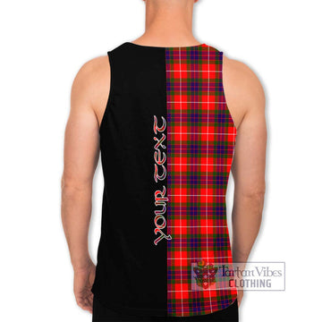 Abernethy Tartan Men's Tank Top with Family Crest and Half Of Me Style - Tartan Vibes Clothing