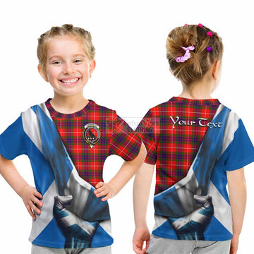 Abernethy Tartan Kid T-Shirt with Family Crest Scotland Patriotic Style - Tartan Vibes Clothing