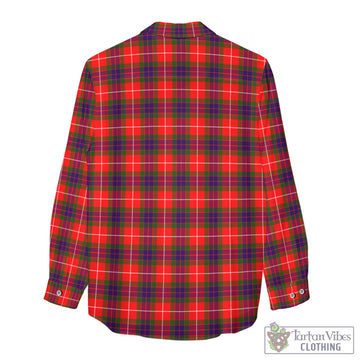 Abernethy Tartan Womens Casual Shirt with Family Crest