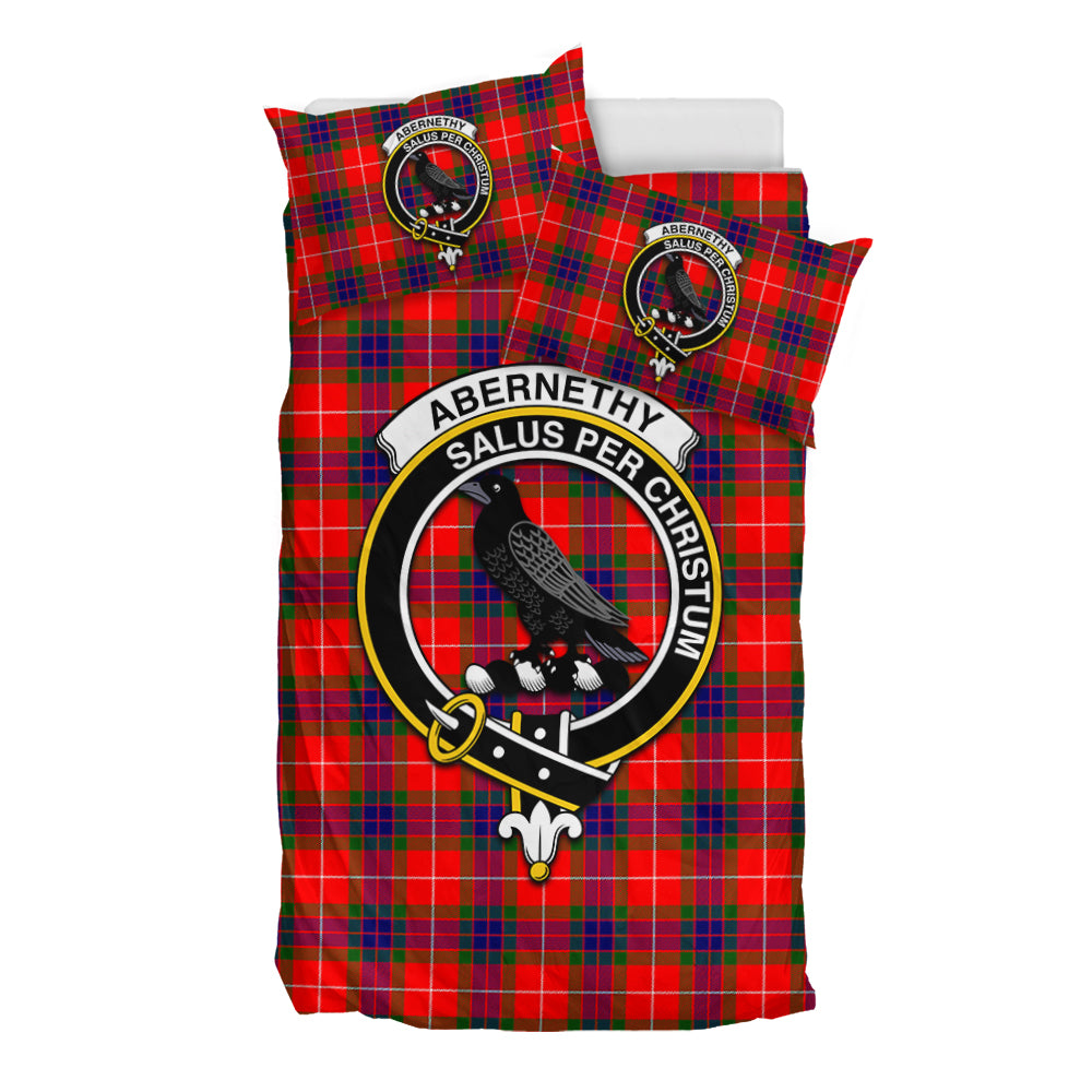 Abernethy Tartan Bedding Set with Family Crest - Tartan Vibes Clothing