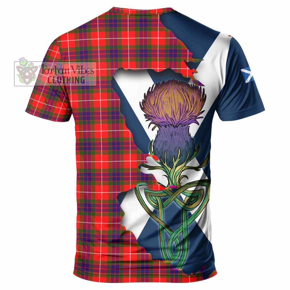 Tartan Vibes Clothing Abernethy Tartan Family Crest T-Shirt Scottish Thistle Celtic Inspired