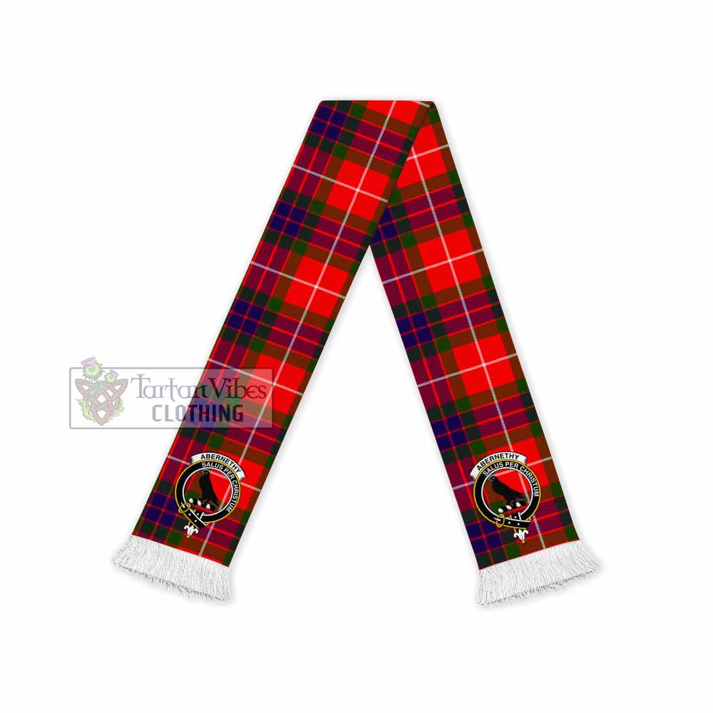 Tartan Vibes Clothing Abernethy Tartan Ruffneck Scarf with Family Crest