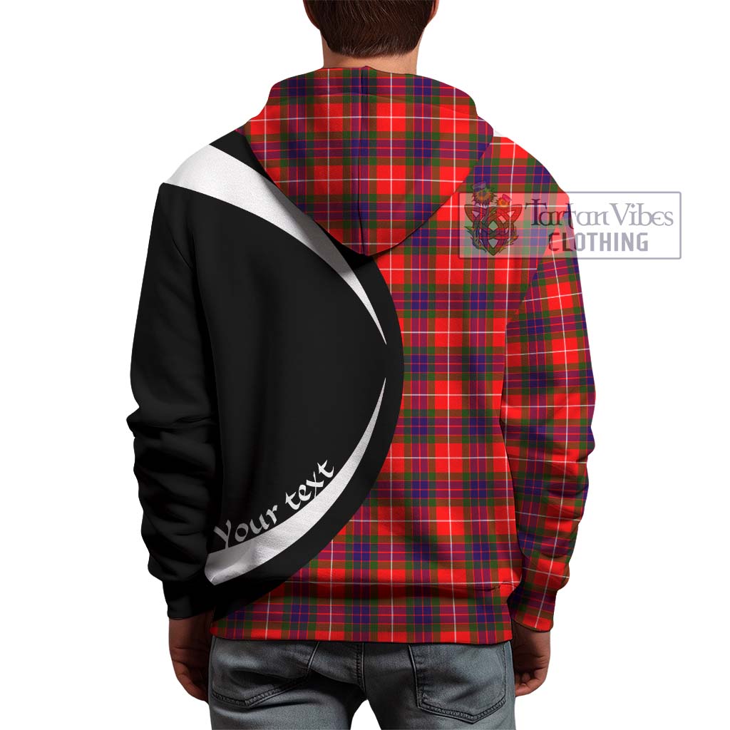 Abernethy Tartan Hoodie with Family Crest Circle Style - Tartan Vibes Clothing