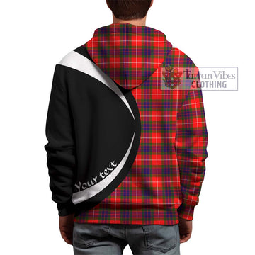 Abernethy Tartan Hoodie with Family Crest Circle Style - Tartan Vibes Clothing