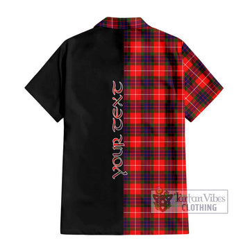 Abernethy Tartan Hawaiian Shirt with Family Crest and Half Of Me Style - Tartan Vibes Clothing