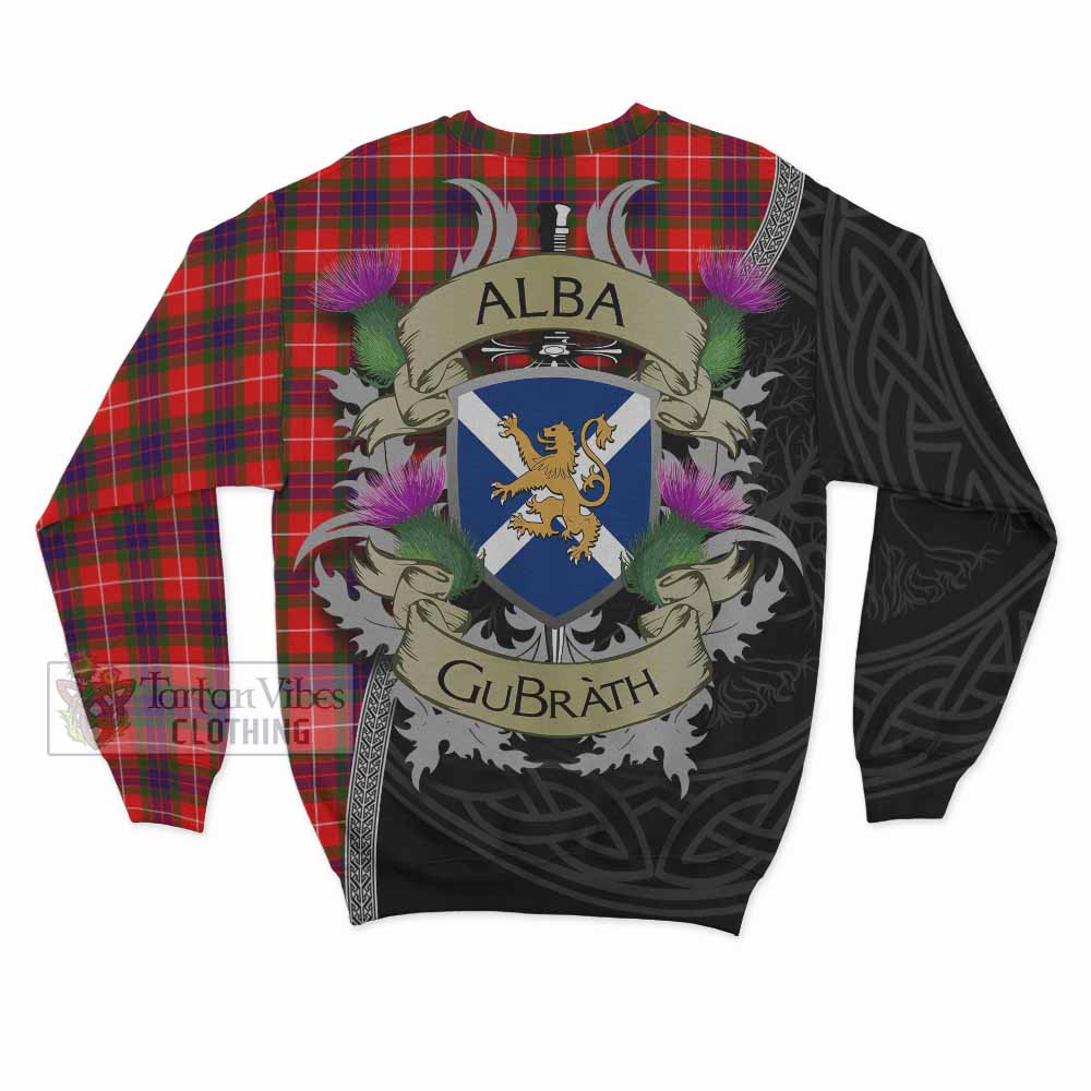 Abernethy Tartan Family Crest Sweatshirt Lion Rampant Royal Thistle Shield Celtic Inspired - Tartan Vibes Clothing