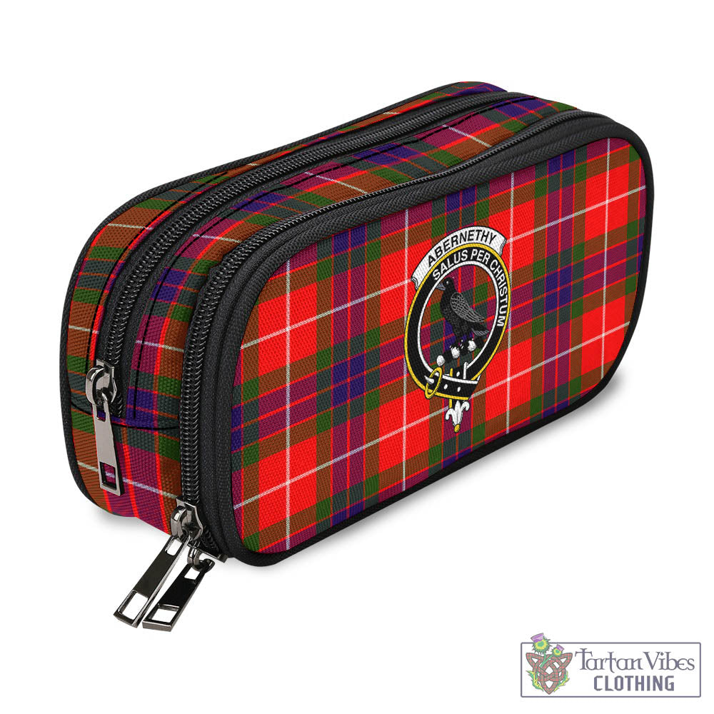 Tartan Vibes Clothing Abernethy Tartan Pen and Pencil Case with Family Crest