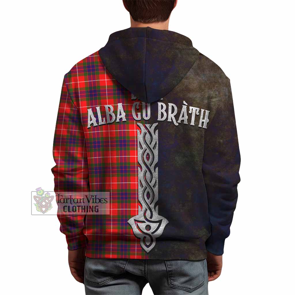 Abernethy Tartan Family Crest Hoodie Alba Gu Brath Be Brave Lion Ancient Style - Tartan Vibes Clothing