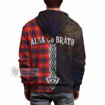 Abernethy Tartan Family Crest Hoodie Alba Gu Brath Be Brave Lion Ancient Style