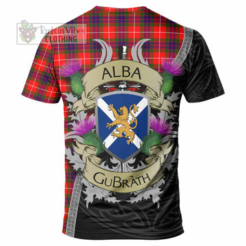 Abernethy Tartan Family Crest T-Shirt Lion Rampant Royal Thistle Shield Celtic Inspired - Tartan Vibes Clothing