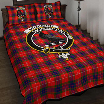 Abernethy Tartan Quilt Bed Set with Family Crest - Tartan Vibes Clothing