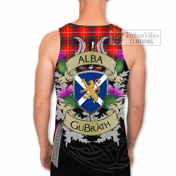 Abernethy Tartan Family Crest Men's Tank Top Lion Rampant Royal Thistle Shield Celtic Inspired - Tartan Vibes Clothing