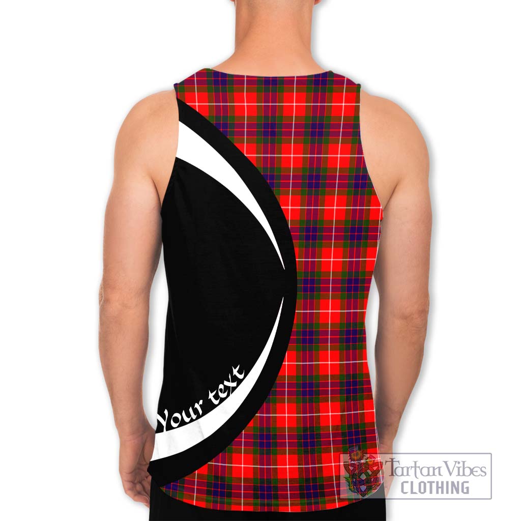 Abernethy Tartan Men's Tank Top with Family Crest Circle Style - Tartan Vibes Clothing