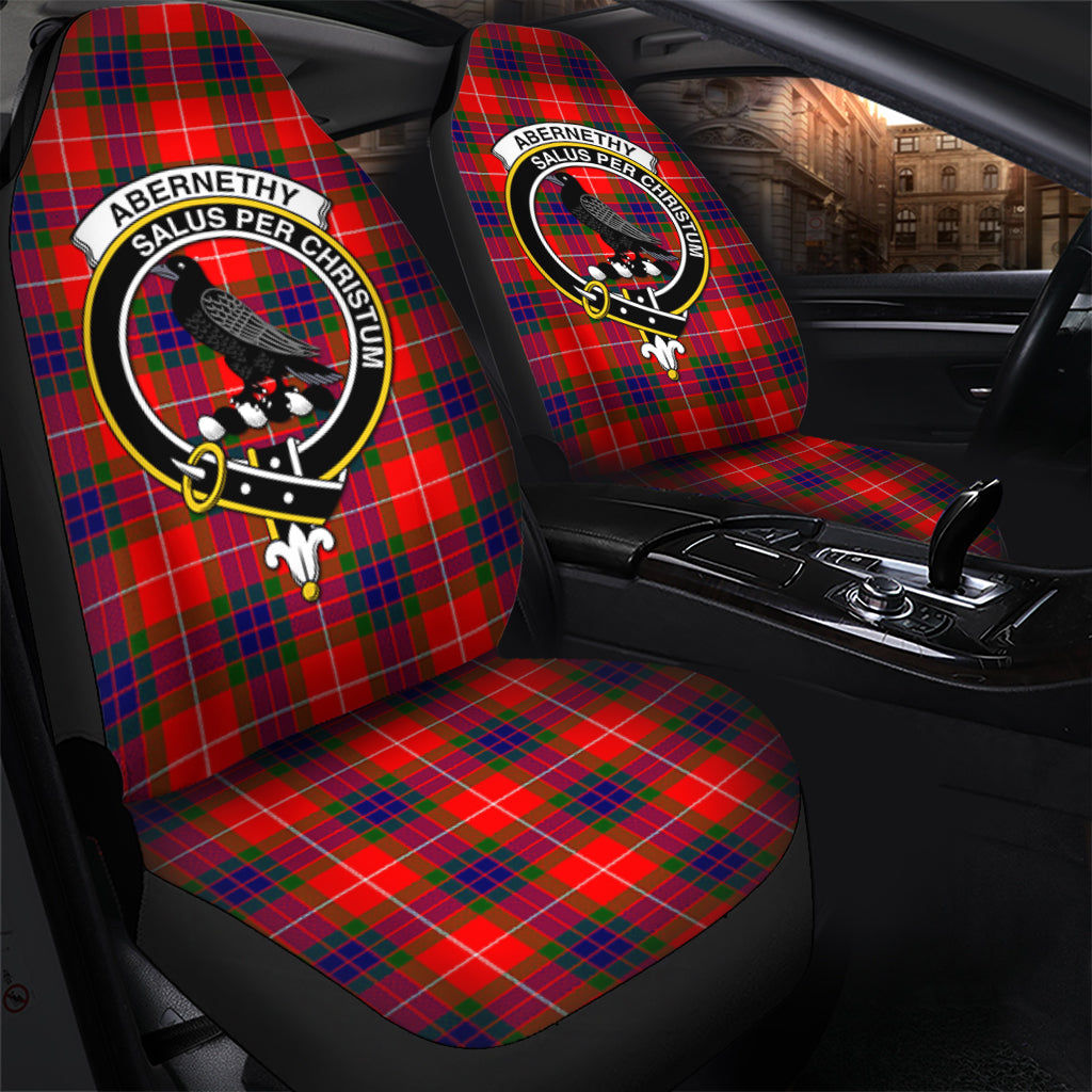 Abernethy Tartan Car Seat Cover with Family Crest - Tartanvibesclothing