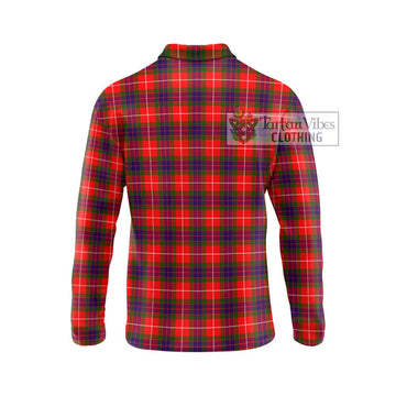 Abernethy Tartan Long Sleeve Polo Shirt with Family Crest DNA In Me Style - Tartan Vibes Clothing