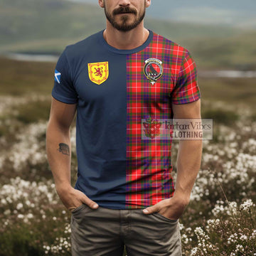 Abernethy Tartan T-Shirt Alba with Scottish Lion Royal Arm Half Style - Tartan Vibes Clothing