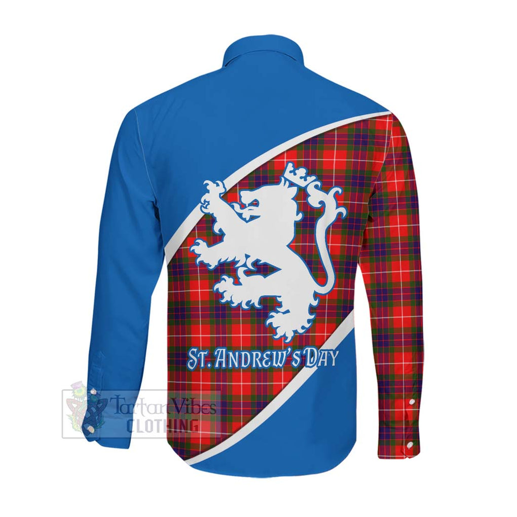 Abernethy Family Crest Tartan Long Sleeve Button Shirt Celebrate Saint Andrew's Day in Style Men's Shirt - Tartan Vibes Clothing