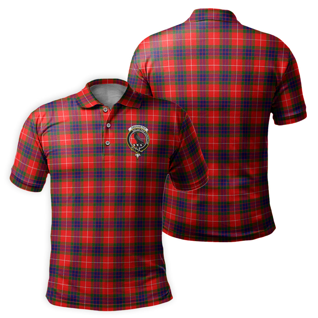 Abernethy Tartan Men's Polo Shirt with Family Crest - Tartanvibesclothing