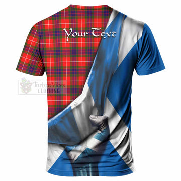 Abernethy Tartan T-Shirt with Family Crest Scotland Patriotic Style - Tartan Vibes Clothing