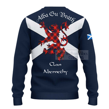Abernethy Tartan Lion Rampant Ugly Sweater Proudly Display Your Heritage with Alba Gu Brath and Clan Name - Tartan Vibes Clothing