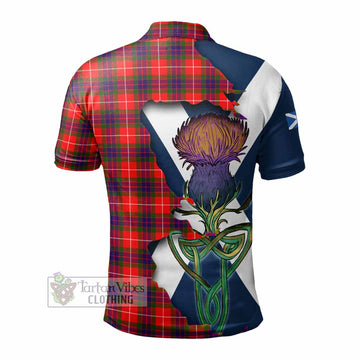 Tartan Vibes Clothing Abernethy Tartan Family Crest Polo Shirt Scottish Thistle Celtic Inspired