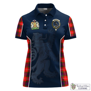Abernethy Tartan Women's Polo Shirt with Family Crest and Lion Rampant Vibes Sport Style