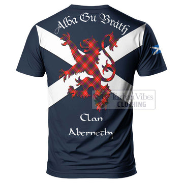 Abernethy Tartan Lion Rampant T-Shirt Proudly Display Your Heritage with Alba Gu Brath and Clan Name - Tartan Vibes Clothing