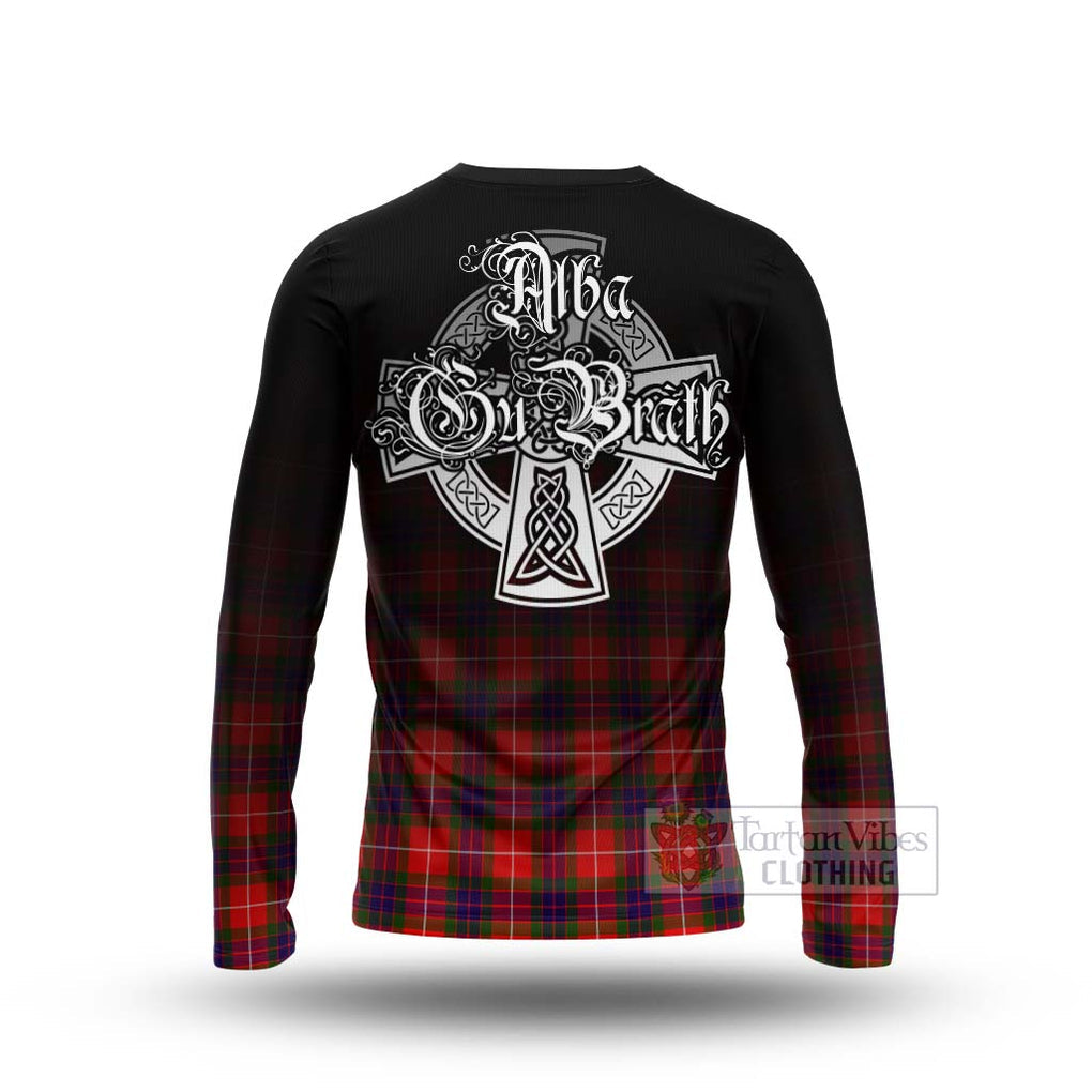 Abernethy Tartan Long Sleeve T-Shirt Featuring Alba Gu Brath Family Crest Celtic Inspired - Tartan Vibes Clothing