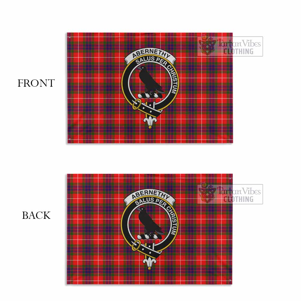 Tartan Vibes Clothing Abernethy Tartan House Flag with Family Crest
