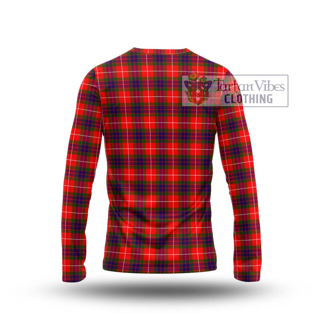 Abernethy Tartan Long Sleeve T-Shirt with Family Crest DNA In Me Style - Tartan Vibes Clothing