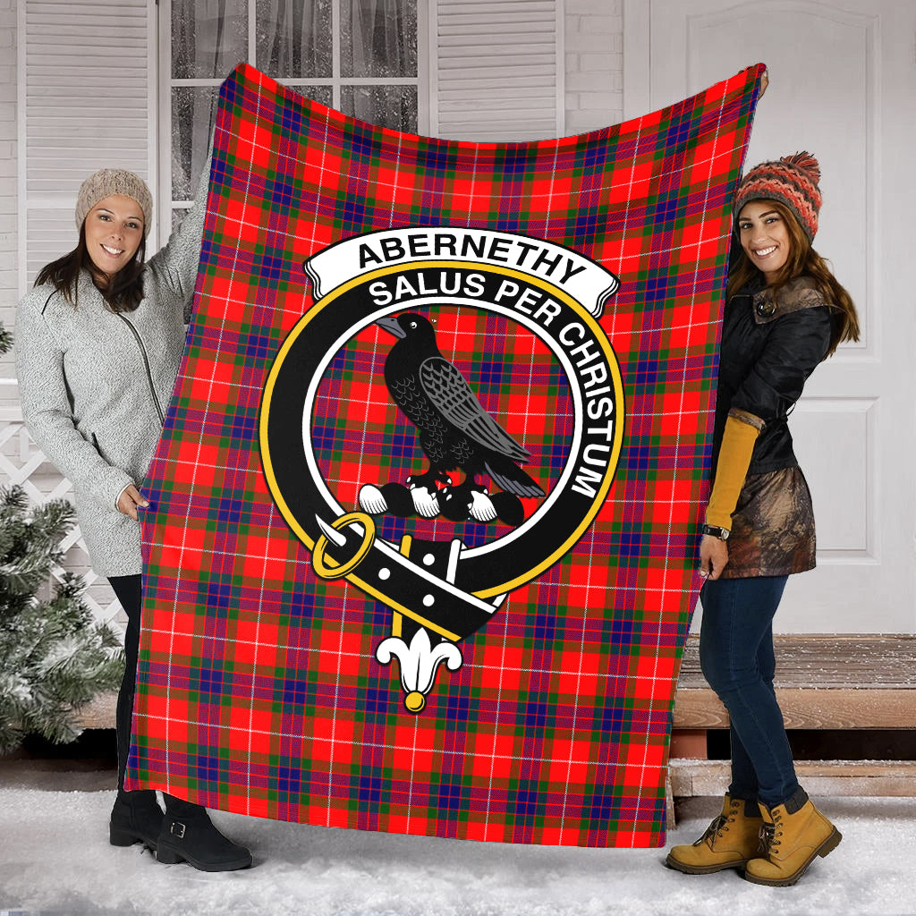 Abernethy Tartan Blanket with Family Crest - Tartan Vibes Clothing