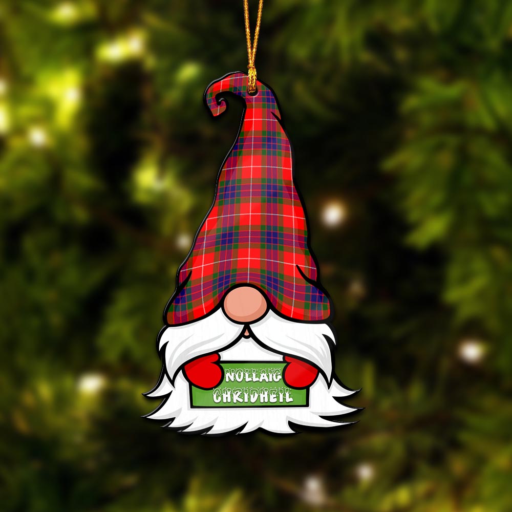 Abernethy Gnome Christmas Ornament with His Tartan Christmas Hat - Tartanvibesclothing