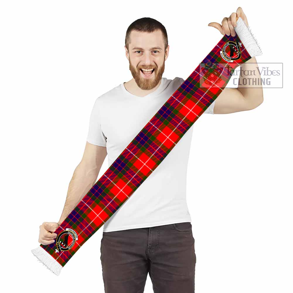 Tartan Vibes Clothing Abernethy Tartan Ruffneck Scarf with Family Crest