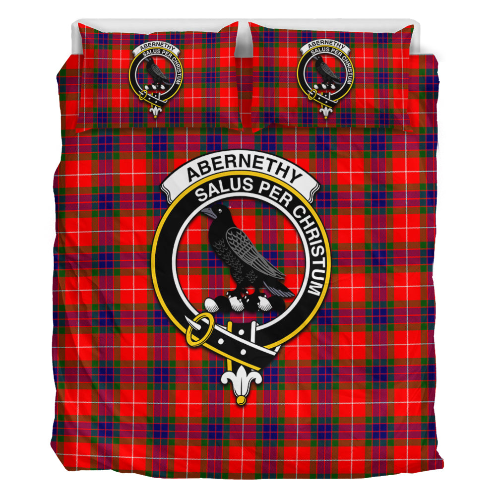 Abernethy Tartan Bedding Set with Family Crest - Tartan Vibes Clothing
