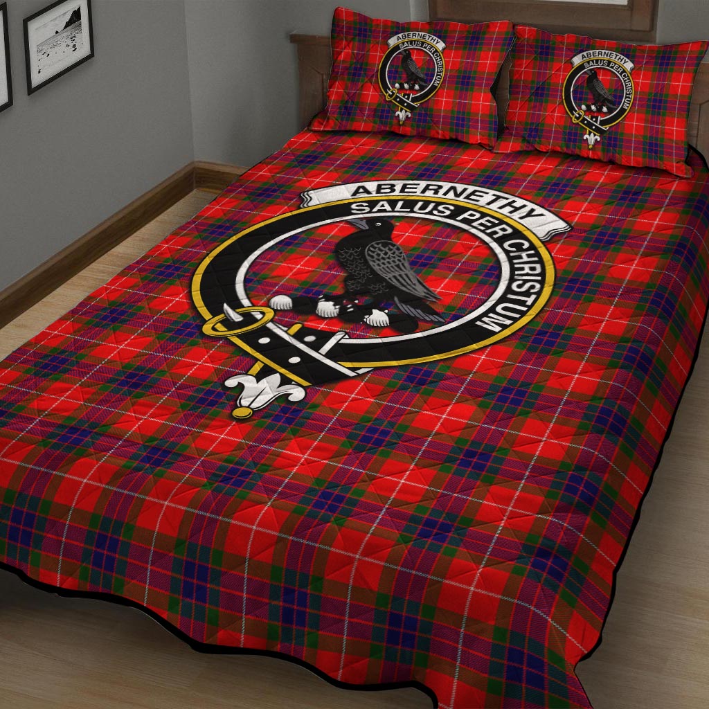 Abernethy Tartan Quilt Bed Set with Family Crest - Tartan Vibes Clothing