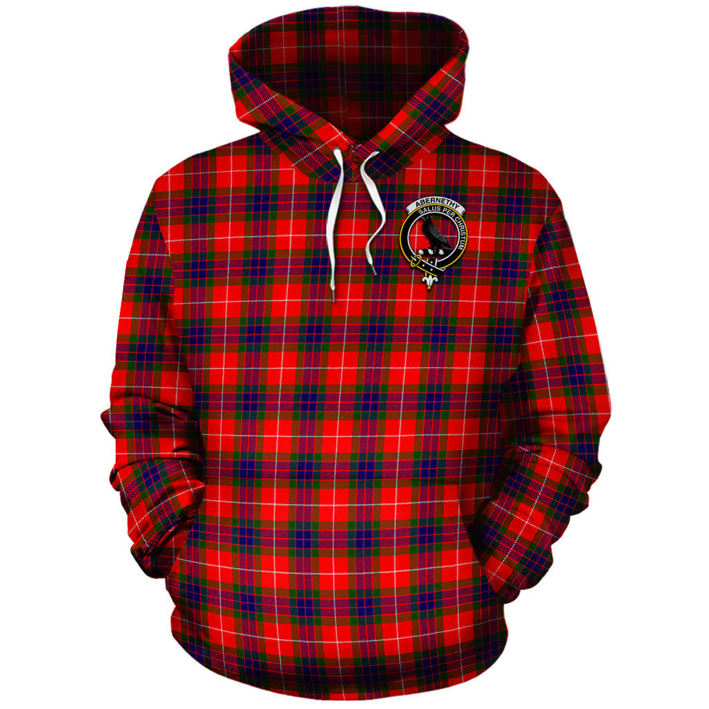 Abernethy Tartan Hoodie with Family Crest - Tartanvibesclothing