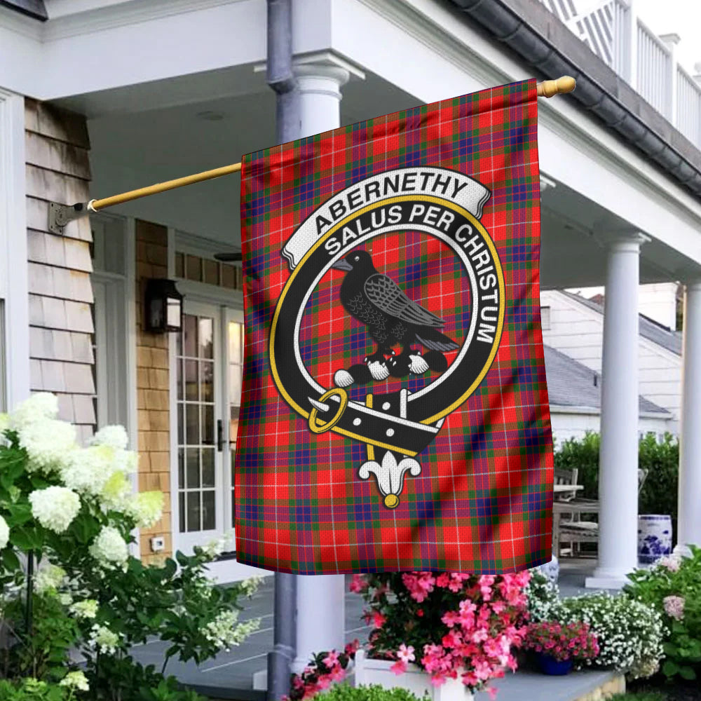Abernethy Tartan Flag with Family Crest - Tartan Vibes Clothing