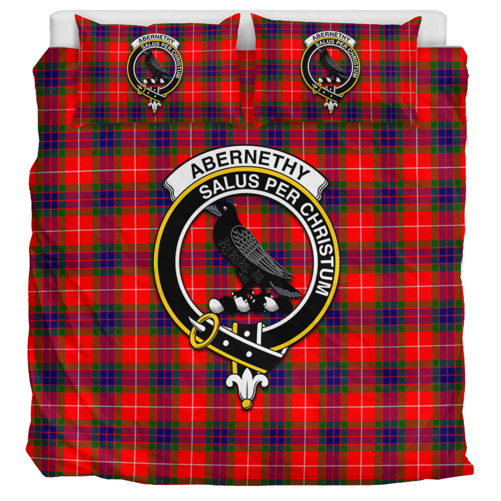 Abernethy Tartan Bedding Set with Family Crest UK Bedding Set UK Super King 104*94 inch - Tartan Vibes Clothing