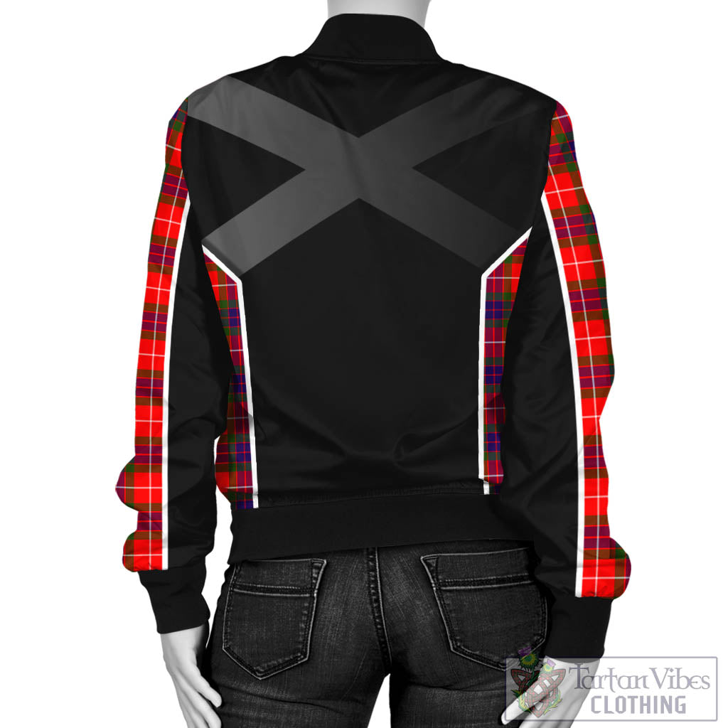 Abernethy Tartan Bomber Jacket with Family Crest and Scottish Thistle Vibes Sport Style - Tartan Vibes Clothing