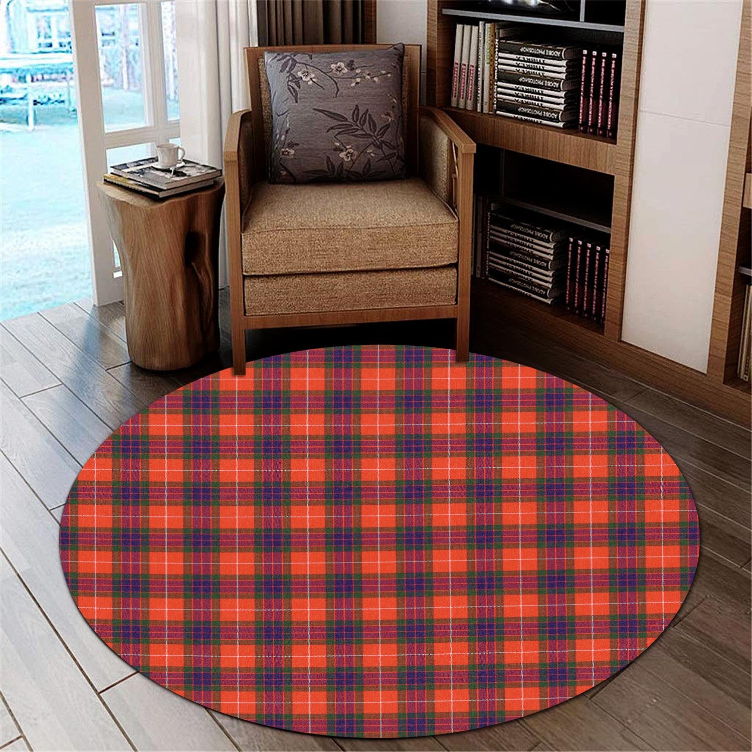 Abernethy Tartan Round Rug - Tartanvibesclothing